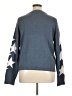 Shein 100% Polyester Stars Blue Pullover Sweater Size 12 - photo 2