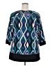 Gitano 100% Polyester Teal 3/4 Sleeve T-Shirt Size 18 - 20 - photo 2