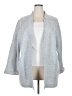 Caslon 100% Polyester Gray Cardigan Size 2X - photo 1