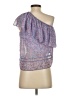 Saylor 100% Polyester Paisley Purple Sleeveless Blouse Size S - photo 2