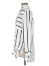 DR2 100% Polyester Stripes Ivory Long Sleeve Blouse Size M - photo 5