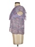 Saylor 100% Polyester Paisley Purple Sleeveless Blouse Size S - photo 5