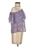 Saylor 100% Polyester Paisley Purple Sleeveless Blouse Size S - photo 4