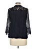 Assorted Brands 100% Silk Black 3/4 Sleeve Silk Top Size L - photo 2