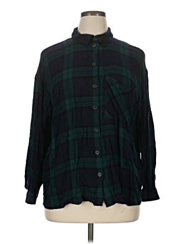 Divided by H&M Long Sleeve Button-Down Shirt (view 1)