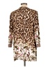 JM Collection Animal Print Brown Kimono Size L - photo 2