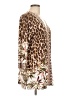 JM Collection Animal Print Brown Kimono Size L - photo 4