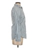 Ann Taylor Polka Dots Blue Long Sleeve Button-Down Shirt Size 2 - photo 4