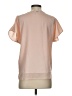DKNY 100% Polyester Pink Short Sleeve Blouse Size S - photo 2