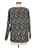 Ann Taylor LOFT Animal Print Gray Pullover Sweater Size M - photo 2