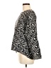 Ann Taylor LOFT Animal Print Gray Pullover Sweater Size M - photo 5