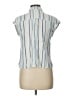 Self Esteem Stripes Blue Sleeveless Button-Down Shirt Size L - photo 2