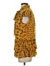 Nicole Miller 100% Polyester Yellow Short Sleeve Blouse Size S - photo 5