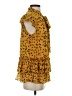 Nicole Miller 100% Polyester Yellow Short Sleeve Blouse Size S - photo 4