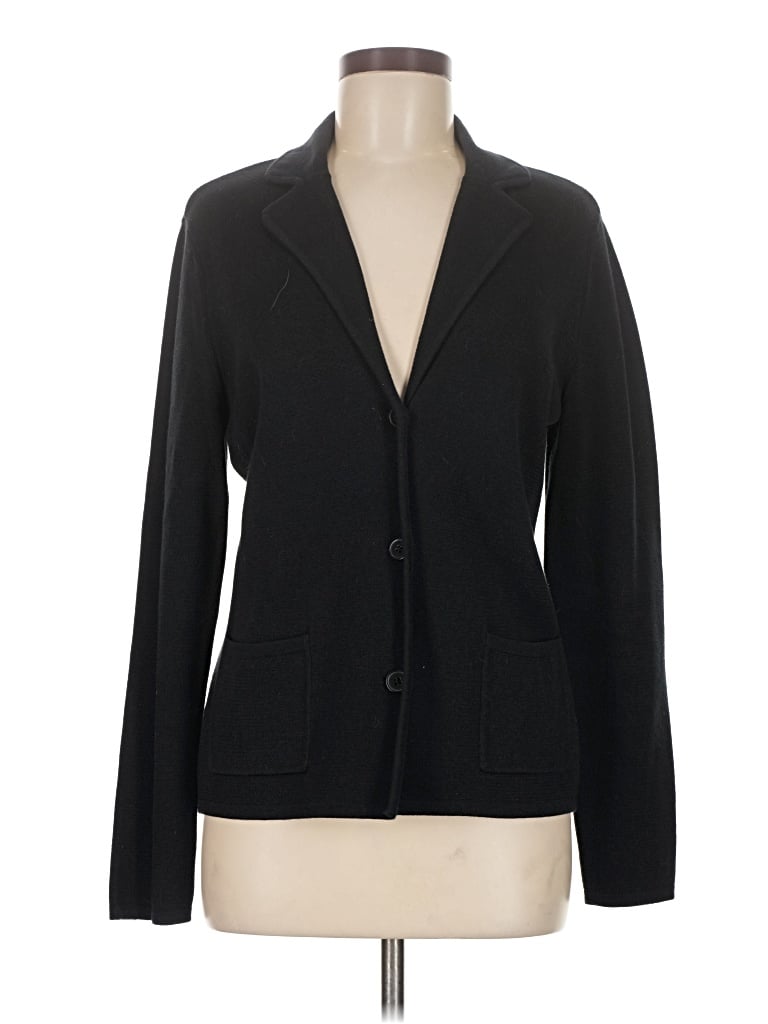 Pre-owned Talbots Outlet Blazer Jacket In Black
