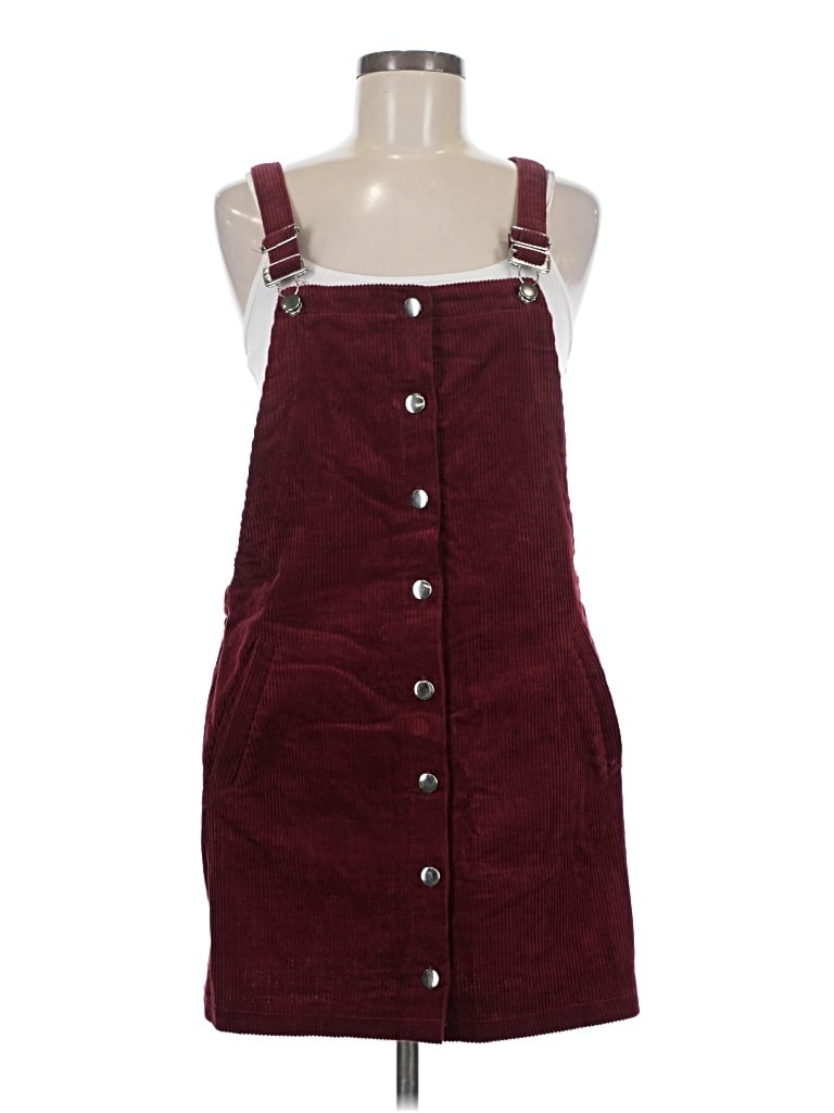 Pre-owned Mi Ami Casual Dress In Burgundy