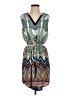 Renee C. 100% Polyester Paisley Teal Casual Dress Size S - photo 1