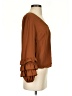 Amanda Uprichard 100% Polyester Brown Long Sleeve Blouse Size P (petite) - photo 4