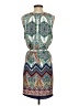 Renee C. 100% Polyester Paisley Teal Casual Dress Size S - photo 2