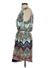 Renee C. 100% Polyester Paisley Teal Casual Dress Size S - photo 5