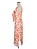 Sam Edelman 100% Rayon Paisley Orange Cocktail Dress Size 8 - photo 5