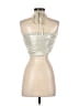 Shein Silver Sleeveless Blouse Size 4 - photo 2