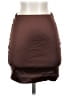 Fashion Nova Solid Brown Casual Skirt Size S - photo 1