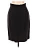 Ann Taylor 100% Silk Solid Black Silk Skirt Size 10 - photo 2