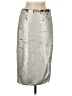 Chelsea & Violet 100% Polyester Metallic Silver Formal Skirt Size 6 - photo 1