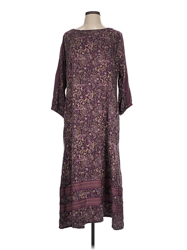 Pre-owned Purejill Casual Dress In Purple
