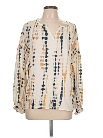 G by Giuliana Rancic Long Sleeve Blouse (view 1)