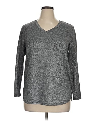 Faded Glory Long Sleeve Top (view 1)