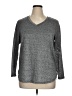 Faded Glory Gray Long Sleeve Top Size 1X - photo 1