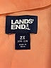 Lands' End Color Block Orange 3/4 Sleeve Button-Down Shirt Size 2X - photo 7