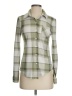 Justify Plaid Green Long Sleeve Blouse Size S - photo 1