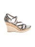 Charles by Charles David Silver Tan Wedges Size 6 - photo 1
