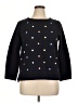Talbots Polka Dots Black Sweatshirt Size XL - photo 1