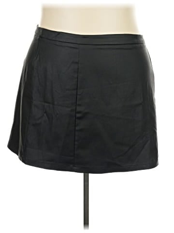 Arula Faux Leather Skirt (view 1)