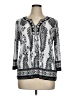 Ruby Rd. Silver 3/4 Sleeve Blouse Size XL (petite) - photo 1