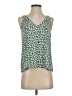 Shein 100% Polyester Green Sleeveless Blouse Size 4 - photo 1