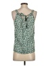 Shein 100% Polyester Green Sleeveless Blouse Size 4 - photo 2