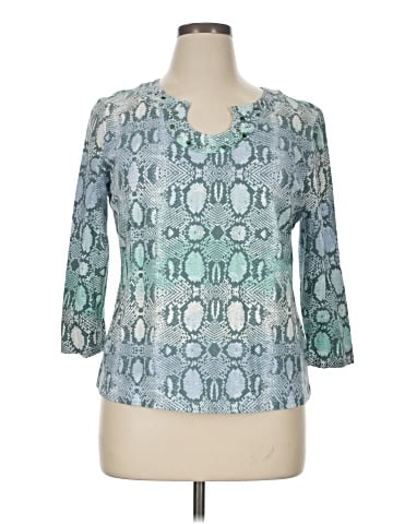 Hearts of Palm Woman 3/4 Sleeve Blouse (view 1)