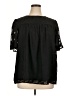 Unbranded 100% Polyester Black Short Sleeve Blouse Size XL - photo 1