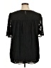 Unbranded 100% Polyester Black Short Sleeve Blouse Size XL - photo 2