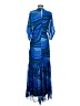 Taylor 100% Polyester Blue Cocktail Dress Size 2 - photo 2