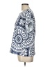 Izuria Blue Short Sleeve Blouse Size L - photo 5
