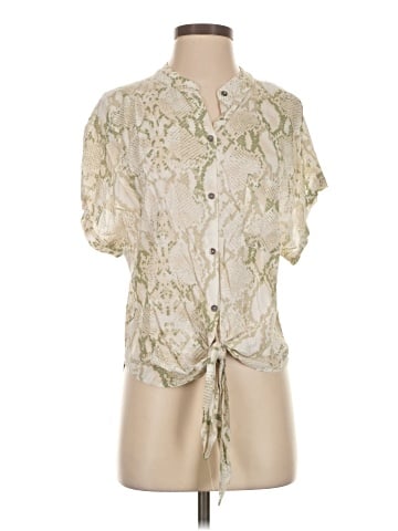 Olivaceous Short Sleeve Blouse (view 1)