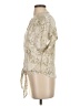Olivaceous 100% Rayon Ivory Short Sleeve Blouse Size S - photo 5