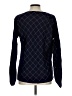 Amour Vert Argyle Blue Long Sleeve Blouse Size L - photo 2