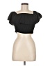 Shein Black Short Sleeve Top Size 6 - photo 1